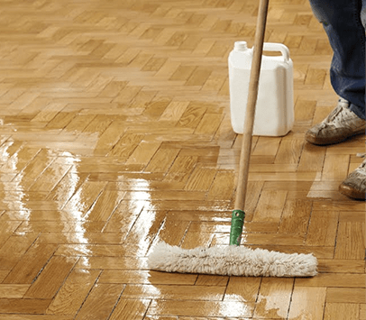 wooden polish cleaning